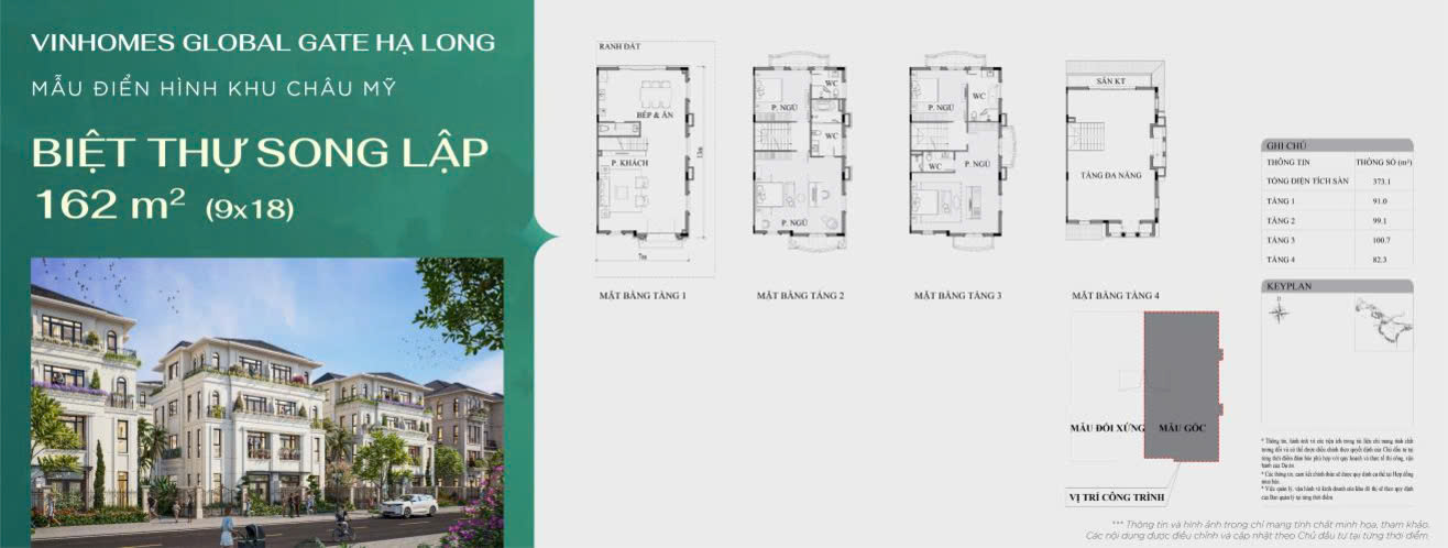 Biệt thự song lập VinHomes Global Gate Hạ Long