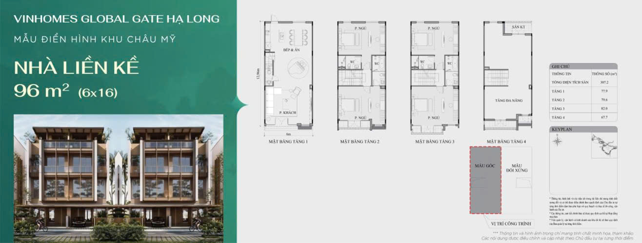 Liền kề 96m2 VinHomes Global Gate Hạ Long