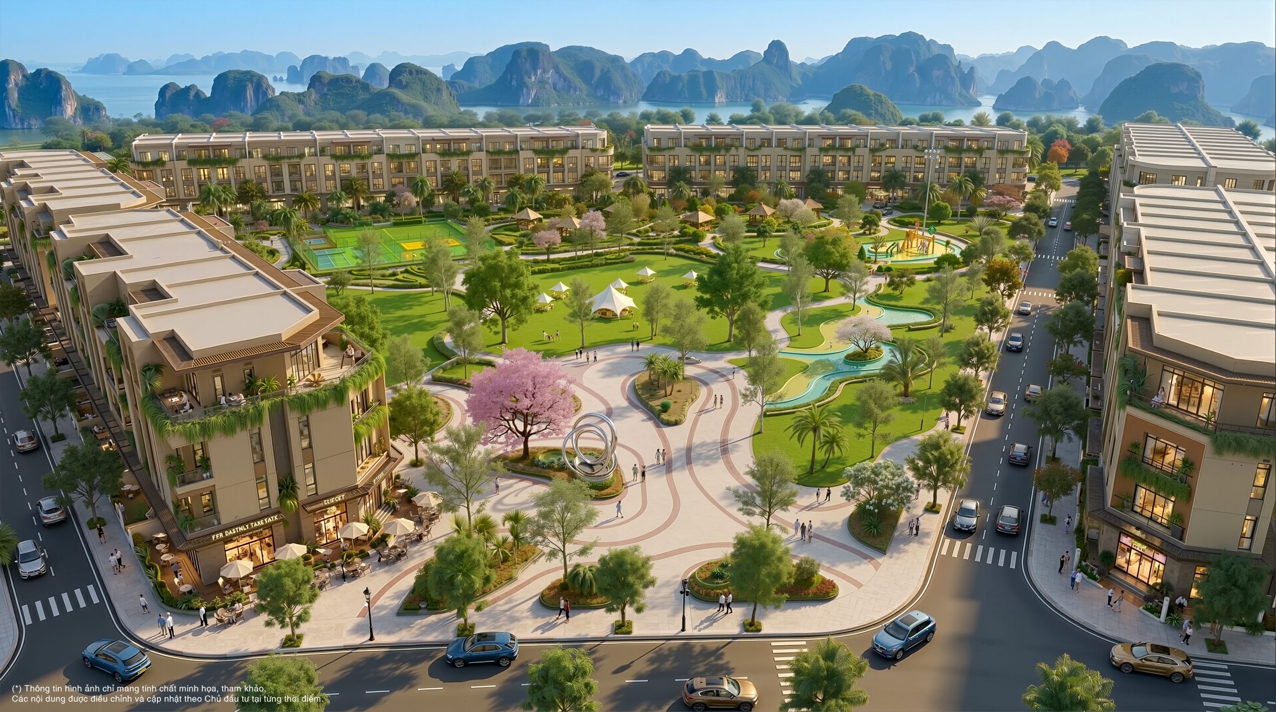 Phối cảnh công viên VinHomes Hạ Long Xanh